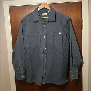 Levi’s utility cotton shirt jacket relaxed fit men’s size Large NWT